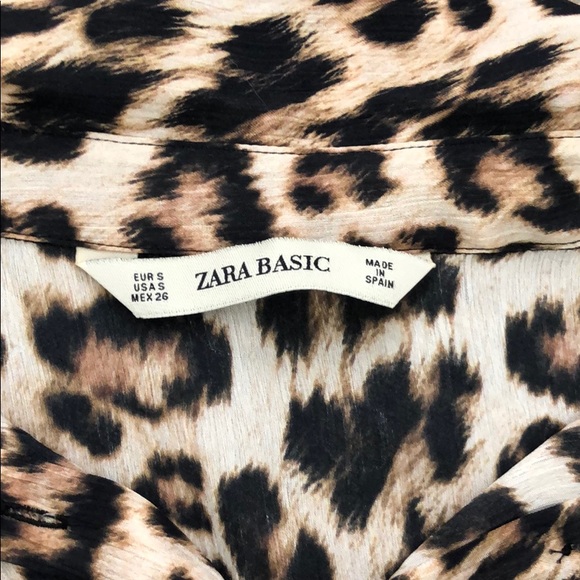 🚫SOLD Zara leopard print button down - Picture 7 of 8